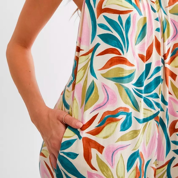 Z Supply Flared Safari Jumpsuit Women's Sandshell Size Small - Picture 4 of 6